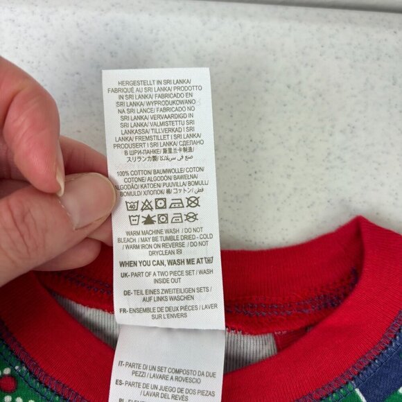 Mini Boden Glow in the Dark Christmas Tree Long John Pajamas 3 - Picture 8 of 9